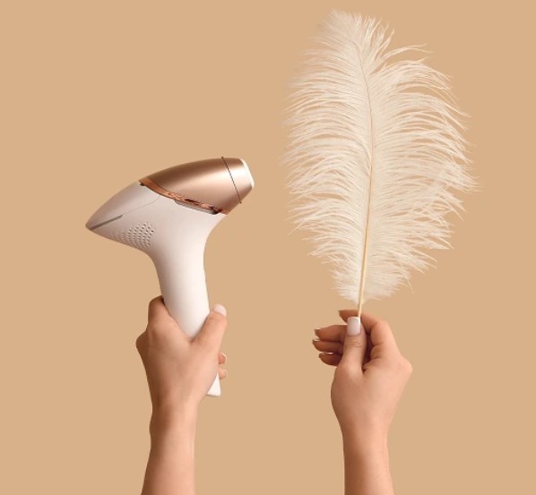 white hair laser hair removal before and after